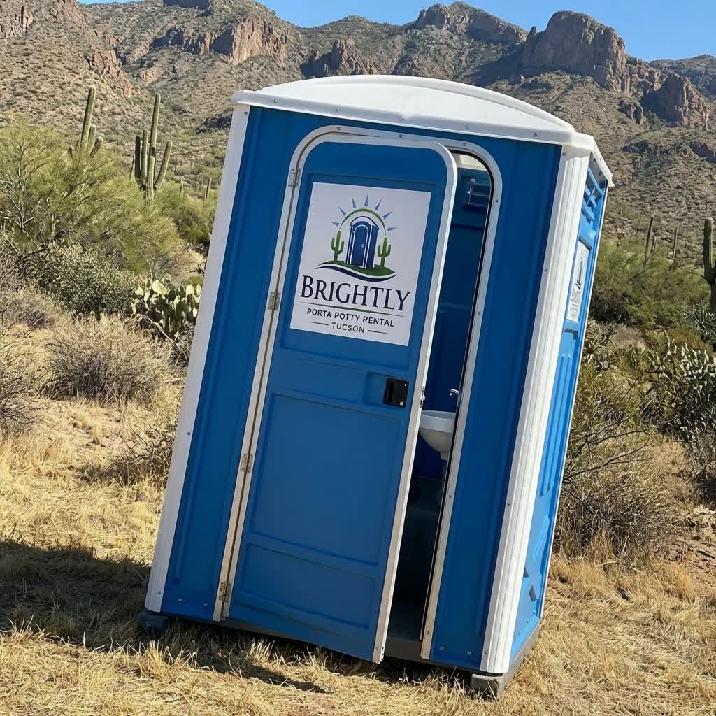 Deluxe Flushable Portable Restroom from Brightly Porta Potty Rental Tucson